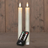 Led dinerkaars 23 cm | Wit | 3D vlam | Oplaadbaar | 2 stuks LCO00923 - 1