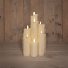 Led druipkaars 15 x 25.5 cm | Ivoor | 3D vlam | 7 stuks