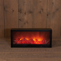 Led haard op batterijen | Vlameffect | 45 x 20 cm | Geschikt voor binnen LCO00529