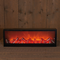 Led haard op batterijen | Vlameffect | 60 x 20 cm | Geschikt voor binnen LCO00530