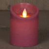 Led kaars 7,5 x 10 cm | Antiek roze | Bewegende vlam LCO00873 - 1