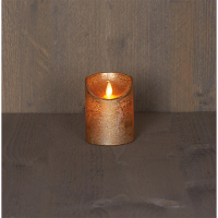 Led kaars 7,5 x 10 cm | Goud | Bewegende vlam LCO00536