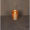 Led kaars 7,5 x 10 cm | Goud | Bewegende vlam