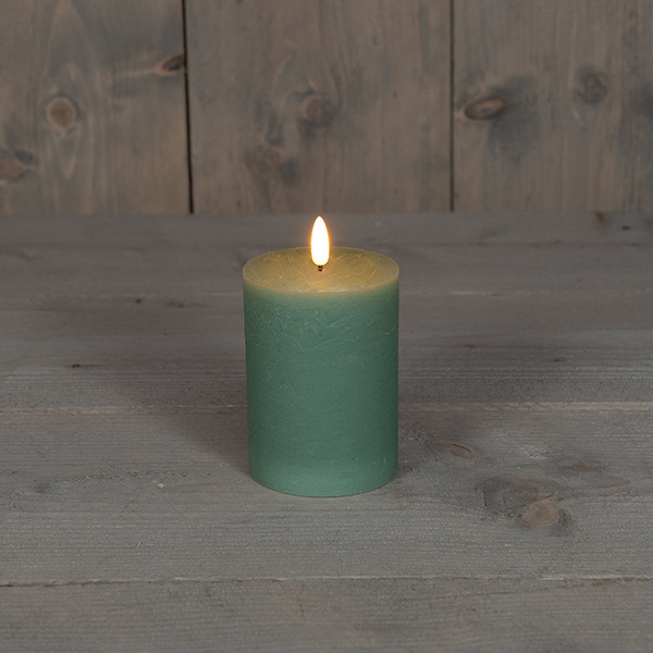 Anna Collection Led kaars 7,5 x 10 cm | Jade Groen | 3D vlam  LCO00131 - 1