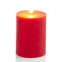 Anna Collection Led kaars 7,5 x 10 cm | Rood | 3D vlam  LCO00113