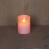 Led kaars 7,5 x 10 cm | Roze | Bewegende vlam