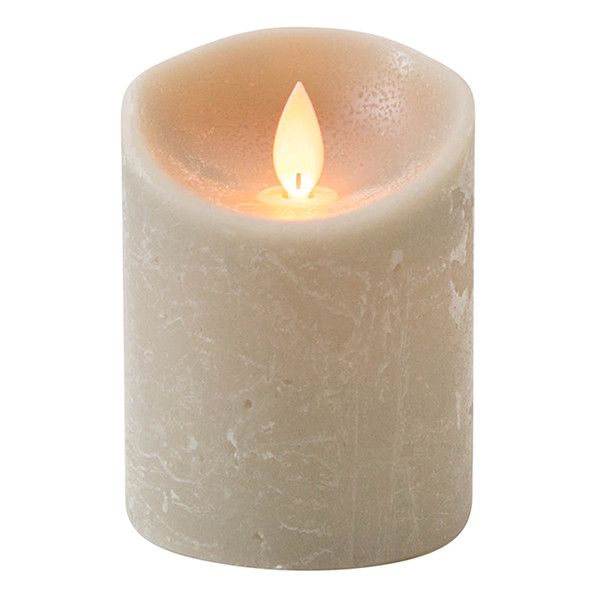 Anna Collection Led kaars 7,5 x 10 cm | Taupe | Bewegende vlam  LCO00220 - 1
