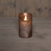 Led kaars 7,5 x 12,5 cm | Brons | Bewegende vlam