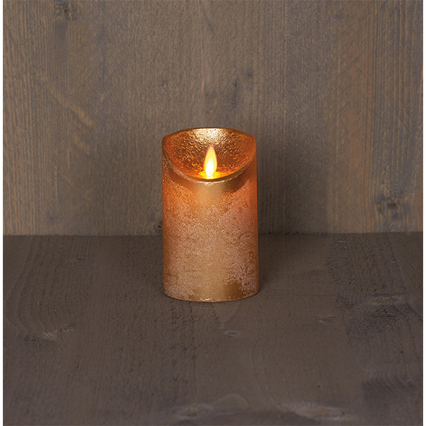Led kaars 7,5 x 12,5 cm | Goud | Bewegende vlam LCO00537 - 1