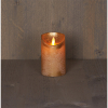 Led kaars 7,5 x 12,5 cm | Goud | Bewegende vlam