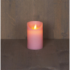 Led kaars 7,5 x 12 cm | Roze | Bewegende vlam