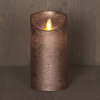 Led kaars 7,5 x 15 cm | Brons | Bewegende vlam