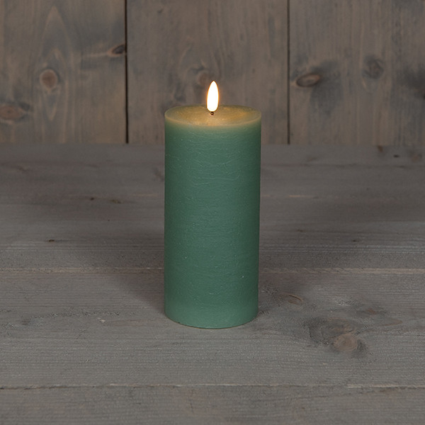 Anna Collection Led kaars 7,5 x 15 cm | Jade Groen | 3D vlam  LCO00133 - 1