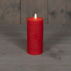 Led kaars 7,5 x 15 cm | Rood | 3D vlam