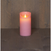 Led kaars 7,5 x 15 cm | Roze | Bewegende vlam