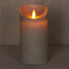 Led kaars 7,5 x 15 cm | Taupe | Bewegende vlam