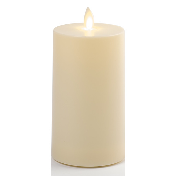 Led kaars voor buiten | 8 x 16 cm | Bewegende vlam | Ivoor LCO00163 - 1