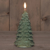 Led kerstboom kaars 20 cm | Jade groen | 3D vlam | 1 stuk LCO00902 - 1