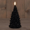 Led kerstboom kaars 20 cm | Zwart | 3D vlam | 1 stuks LCO00903 - 1