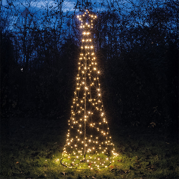 Led kerstboom voor buiten 2 meter | incl. frame Ø 70 cm | Flash | Extra warm wit | 236 lampjes LCO00480 - 1