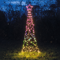 Led kerstboom voor buiten 2 meter |  incl. frame Ø 70 cm | Multicolor | 236 lampjes LCO00502