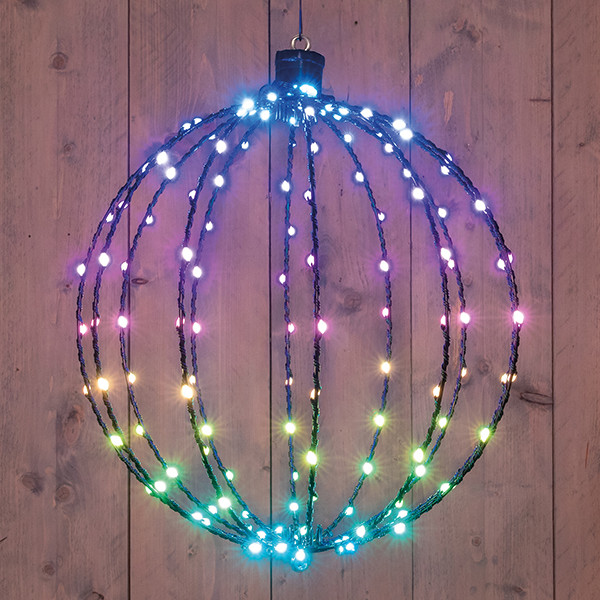 Lichtbal | Metaal | Ø 40 cm | 144 LED | RGB | Afstandsbediening LCO00746 - 1