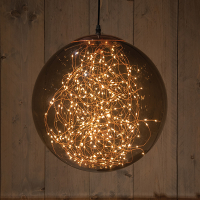 Anna Collection Lichtbol kerst | Ø 37 cm | Smokey | 300 lampjes | Extra warm wit  LCO00329
