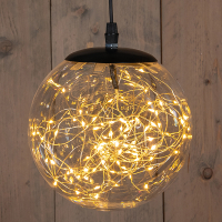 Lichtbol kerst Ø 18 cm | Extra warm wit | 80 lampjes | Flash effect | Helder LCO00789