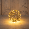 Lichtbol kerst Ø 18 cm | Extra warm wit met flash effect | 200 lampjes | IP44 | Zwart LCO00792 - 1