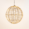 Lichtbol kerst Ø 25 cm | Extra warm wit | 300 lampjes | Flash effect | IP44 | Zwart LCO00793 - 2