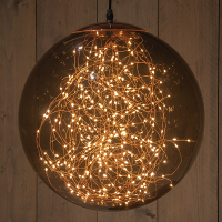 Lichtbol kerst Ø 35 cm | Extra warm wit | 300 lampjes | Flash effect | Smokey LCO00788