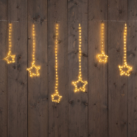Anna Collection Lichtgordijn 400 x 80 cm | Sterren | Extra warm wit | 738 lampjes  LCO00311