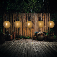 Anna Collection Lichtsnoer koppelbaar 10 meter | 10 lampjes | Bol | Warm wit  LCO00433