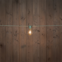 Lichtsnoer koppelbaar 10 meter | 10 lampjes | Peer A60 | Groen | Warm wit LCO00439