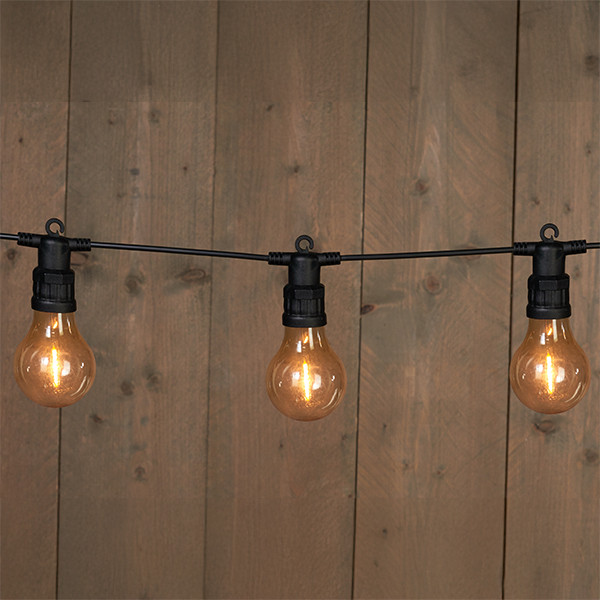 Lichtsnoer koppelbaar 10 meter | 10 lampjes | Peer A60 | Warm wit LCO00437 - 1