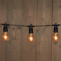 Lichtsnoer koppelbaar 10 meter | 10 lampjes | Peer A60 | Warm wit LCO00437