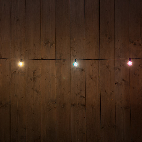 Lichtsnoer koppelbaar 5 meter | 10 lampjes | Kogel G45 | Multicolor LCO00432 - 1