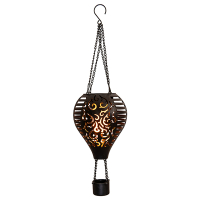 Luchtballon solar | 38 cm | Vlameffect |  Zwart LCO00655