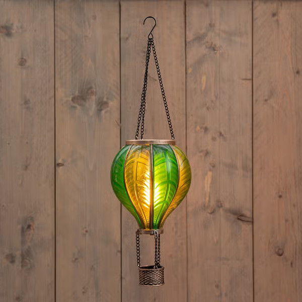 Luchtballon solar | 45 cm | Vlameffect | Groen LCO00645 - 1