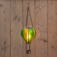 Luchtballon solar | 45 cm | Vlameffect | Groen LCO00645