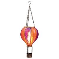 Luchtballon solar | 62 cm | Vlameffect | Roze LCO00650