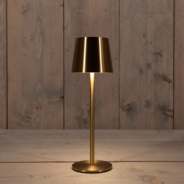 Oplaadbare Kerst tafellamp | 27.5 cm | Warm wit | Goud LCO00490 - 1