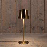 Oplaadbare Kerst tafellamp | 27.5 cm | Warm wit | Goud LCO00490