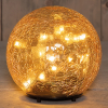 Oplaadbare bal | Ø 12 cm | Craquele | 3000-6000K | Dimbaar | Amber LCO00677 - 1