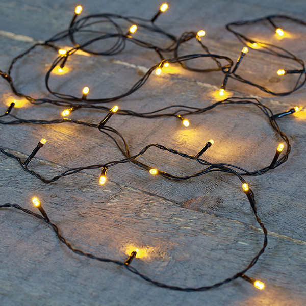 Oplaadbare kerstverlichting 15 meter | Light gold | USB oplaadbaar | 200 lampjes LCO00731 - 1