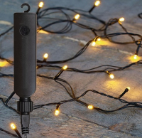 Oplaadbare kerstverlichting 3,75 meter | Light gold | USB oplaadbaar | 50 lampjes LCO00729