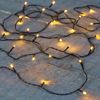 Oplaadbare kerstverlichting 7.5 meter | Light gold | USB oplaadbaar | 100 lampjes LCO00730