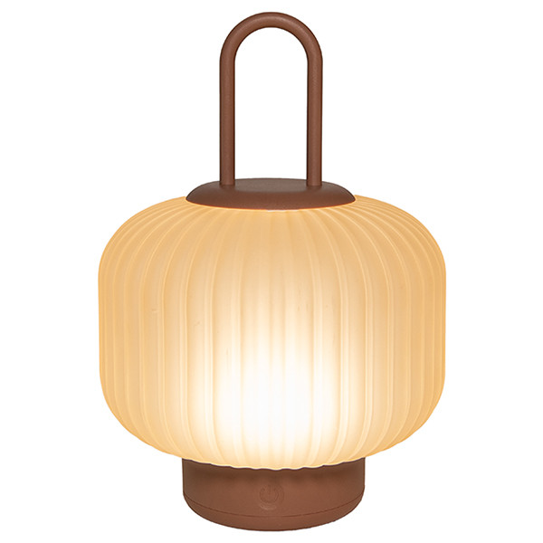 Oplaadbare lantaarn | 25 cm | 3000-6000K | Dimbaar | IP44 | Glas | Terra LCO00628 - 1