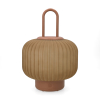 Oplaadbare lantaarn | 25 cm | 3000-6000K | Dimbaar | IP44 | Glas | Terracotta