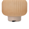 Oplaadbare lantaarn | 25 cm | 3000-6000K | Dimbaar | IP44 | Glas | Zandkleur LCO00627 - 2